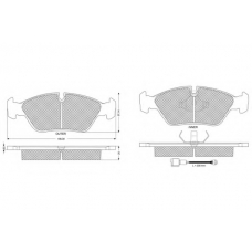PF11291 PROCODIS FRANCE Комплект тормозных колодок, дисковый тормоз
