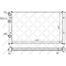 10-26424-SX STELLOX Радиатор, охлаждение двигателя