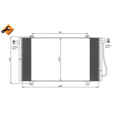 350030 NRF Конденсатор, кондиционер