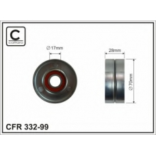 332-99 CAFFARO Натяжной ролик, поликлиновой  ремень