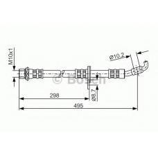 1 987 476 963 BOSCH Тормозной шланг