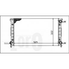 053-017-0023 LORO Радиатор, охлаждение двигателя