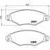 P 61 063 BREMBO Комплект тормозных колодок, дисковый тормоз