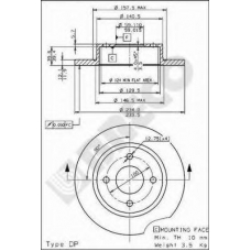 BS 7454 BRECO Тормозной диск