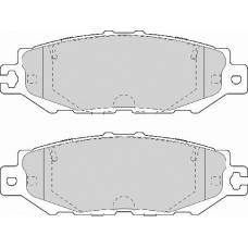 FD7095A NECTO Комплект тормозных колодок, дисковый тормоз