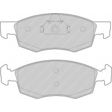 FDS1376 FERODO Комплект тормозных колодок, дисковый тормоз