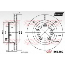 861282.6980 MAXTECH Тормозной диск