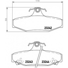 N-1497 COBREQ Комплект тормозных колодок, дисковый тормоз