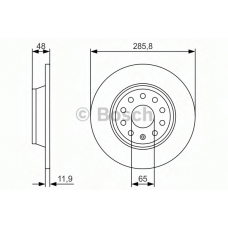 0 986 479 972 BOSCH Тормозной диск