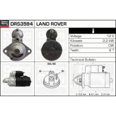 DRS3594 DELCO REMY Стартер