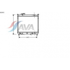 SZ2072 AVA Радиатор, охлаждение двигателя