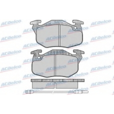 AC058435D AC Delco Комплект тормозных колодок, дисковый тормоз