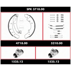 SPK 3718.00 ROADHOUSE Комплект тормозов, барабанный тормозной механизм