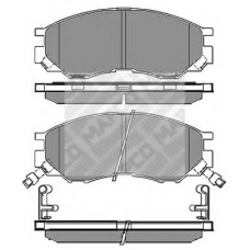 6341 MAPCO Комплект тормозных колодок, дисковый тормоз