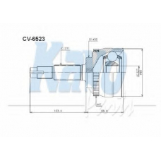 CV-6523 KAVO PARTS Шарнирный комплект, приводной вал