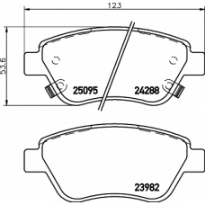 8DB 355 015-441 HELLA PAGID Комплект тормозных колодок, дисковый тормоз