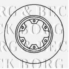 BBD5046 BORG & BECK Тормозной диск