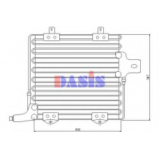 182140N AKS DASIS Конденсатор, кондиционер