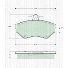 8110 29010 TRIDON Brake pads - front