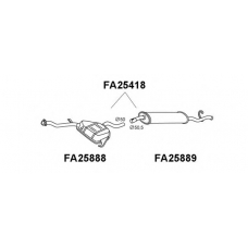 FA25418 VENEPORTE Глушитель выхлопных газов конечный