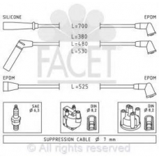 4.9430 FACET Ккомплект проводов зажигания