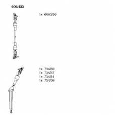 600/433 BREMI Комплект проводов зажигания
