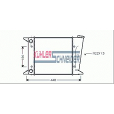 1301101 KUHLER SCHNEIDER Радиатор, охлаждение двигател
