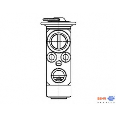 8UW 351 239-401 HELLA Расширительный клапан, кондиционер