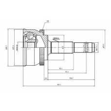 AW1510141A AYWIPARTS Шарнирный комплект, приводной вал