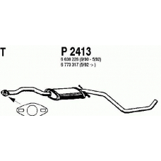 P2413 FENNO Средний глушитель выхлопных газов