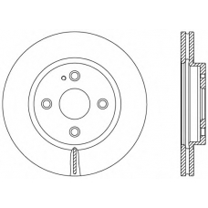 BDA2490.20 OPEN PARTS Тормозной диск