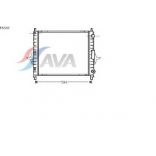 RT2167 AVA Радиатор, охлаждение двигателя