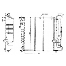 0100613 BEHR Radiator