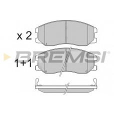 BP3303 BREMSI Комплект тормозных колодок, дисковый тормоз