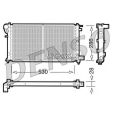 DRM21004 DENSO Радиатор, охлаждение двигателя