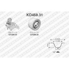 KD459.31 SNR Комплект ремня грм