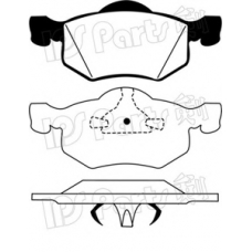 IBD-1322 IPS Parts Комплект тормозных колодок, дисковый тормоз