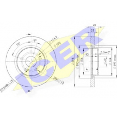 78BD4803-2 ICER Тормозной диск