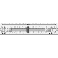 BBH7065 BORG & BECK Тормозной шланг