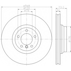 8DD 355 121-391 HELLA Тормозной диск