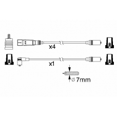 0 986 356 320 BOSCH Комплект проводов зажигания