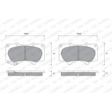 151-2329 WEEN Комплект тормозных колодок, дисковый тормоз
