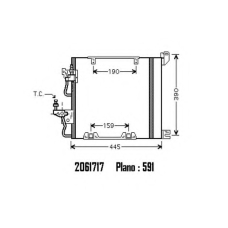 2061717 ORDONEZ Конденсатор, кондиционер