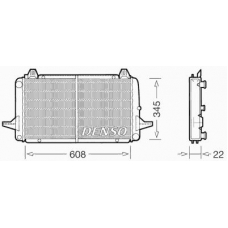 DRM10082 DENSO Радиатор, охлаждение двигател