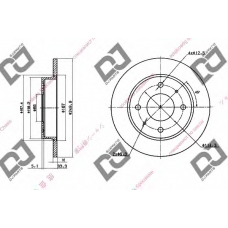 BD1382 DJ PARTS Тормозной диск