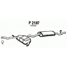 P2187 FENNO Глушитель выхлопных газов конечный