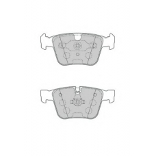 FD7552A NECTO Комплект тормозных колодок, дисковый тормоз