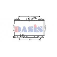 560120N AKS DASIS Радиатор, охлаждение двигателя