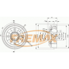 BD-4732 FREMAX Тормозной барабан