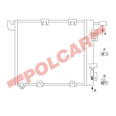 5508K8C2 POLCAR Skraplacze klimatyzacji